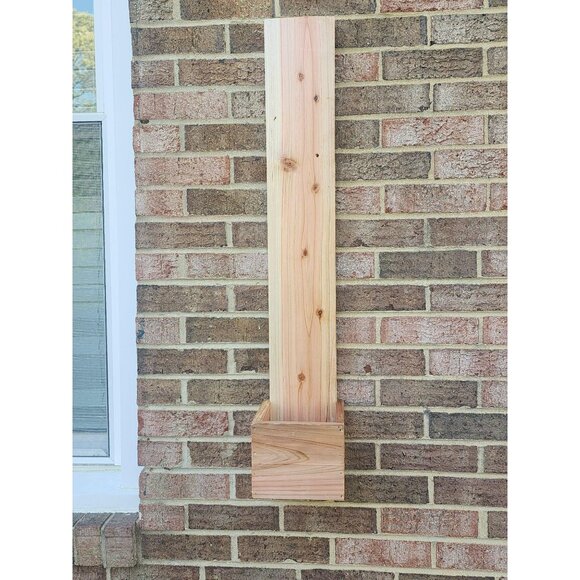 Custom Wooden Address Planter Box  | Rustic Welcome Door Hanger - Picture 7 of 7